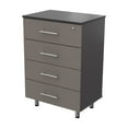thumbnail image 6 of Inval Maestrik Locking Laminate 4-Drawer Garage Cabinet, Taupe & Dark Gray, 6 of 13
