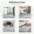 thumbnail image 7 of Artnice Modern Abstract Area Rugs for Living Room 5x7, Non Slip Washable Rugs for Indoor Floor, Low Pofile Entry Blue Carpet, 7 of 7