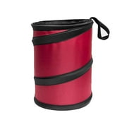 Waterproof 6.3" x 8.3" Small Collapsible Car Trash Can,Red