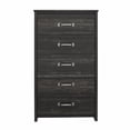 thumbnail image 1 of RealRooms Commode 5 Tiroirs Dabshire, Chêne Noir, 1 of 9