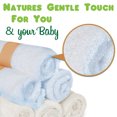 thumbnail image 2 of Organic Baby Washcloths Ultra Soft for Face & Body by Touch of Nature (Blue/White), 2 of 4