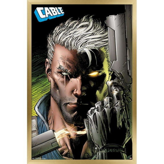 Marvel Comics - Cable Profile Wall Poster, 22.375" x 34", Framed