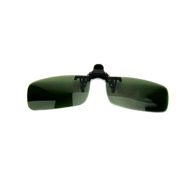 Lomubue Polarized Lens Anti Glare UV Block Clip on Flip up Sunglasses Driving Glasses Walmart Business Supplies