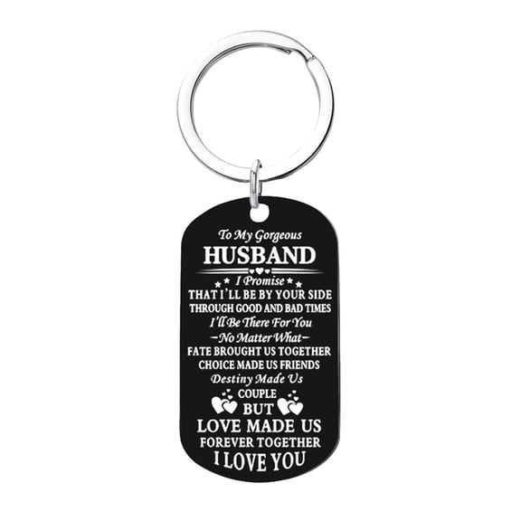 DESIGNICE Keychain, Valentines Day Gifts, Drive Safe Keychain, for Men To My Man Keychain Anniversary, Drive Safe Keychain for Boyfriend, for Boyfriend Groom Fiance Engagement Wedding Gifts