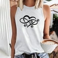 thumbnail image 2 of ZyeKqe Tank Top for Women Sleeveless Crewneck T Shirts Graphic Print Going out Tops Summer Casual Loose Basic Shirts, 2 of 5