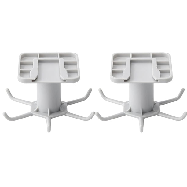 XWSHYW Utensilios y Gadgets de Cocina. Gancho Giratorio de 360 Grados para Techo de Cocina, Espátula, Almacenamiento de Utensilios de Cocina, Gancho Giratorio de 6 Garras Montado En La Pared, 2 Uds.
