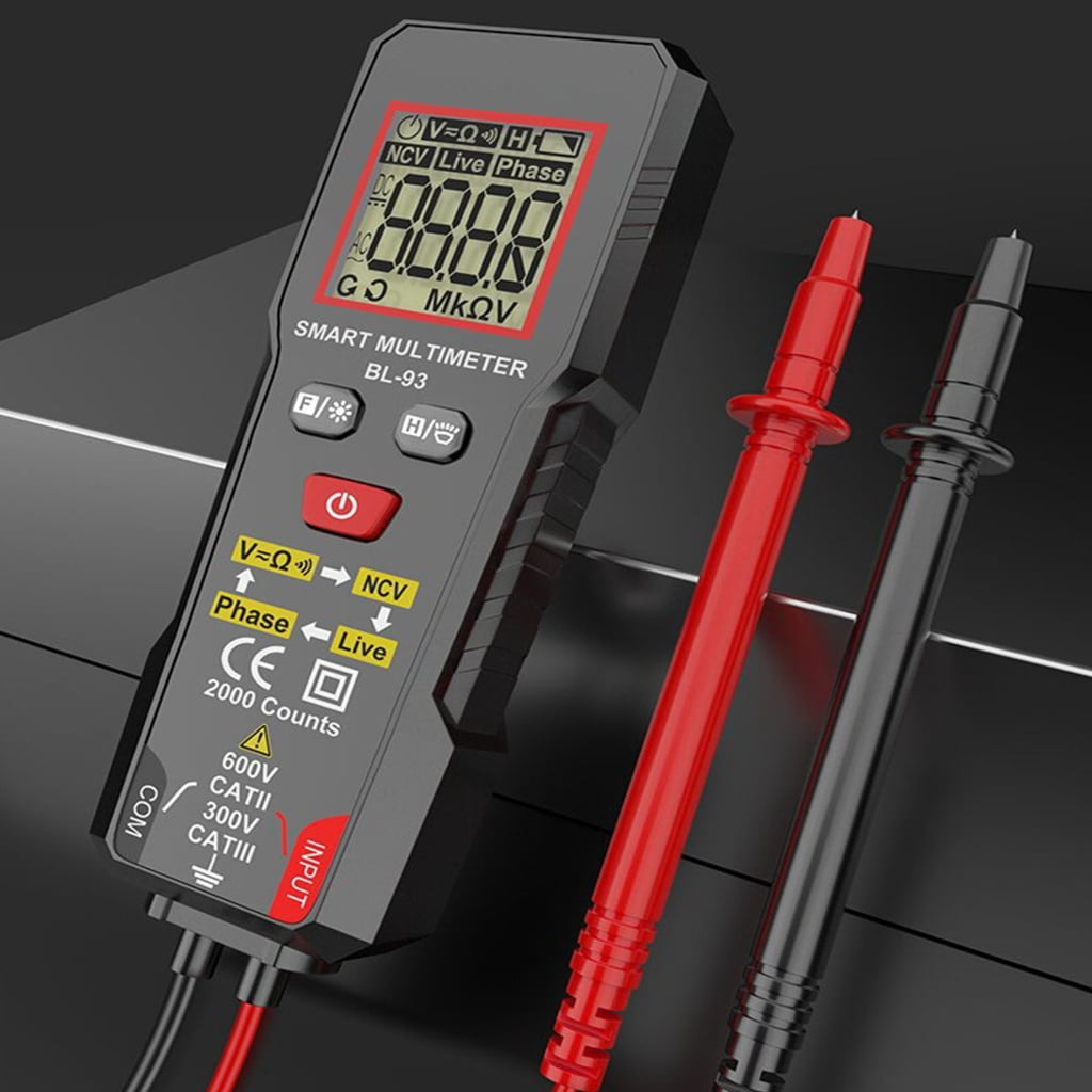Portable Digital Multimeter Featuring Overload Protected and Low Battery Alerts