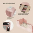 thumbnail image 6 of Toddler Bed Frame, Children Wood Toddler Bed for Ages 18+ Months Old Kids with Removable Safety Guard Rails, Low to Ground Design, Certified Fabric Beds (Pink)…, 6 of 7