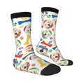 thumbnail image 4 of Yiaed Cartoon Labrador Retriever Print Great elasticity Crew Socks Sports socks for Men and Women, 4 of 5