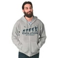 thumbnail image 3 of Fly Fishing Joke Cool Funny Fishermen Men's Big & Tall Graphic Zip Up Hoodie Brisco Brands 3X, 3 of 5