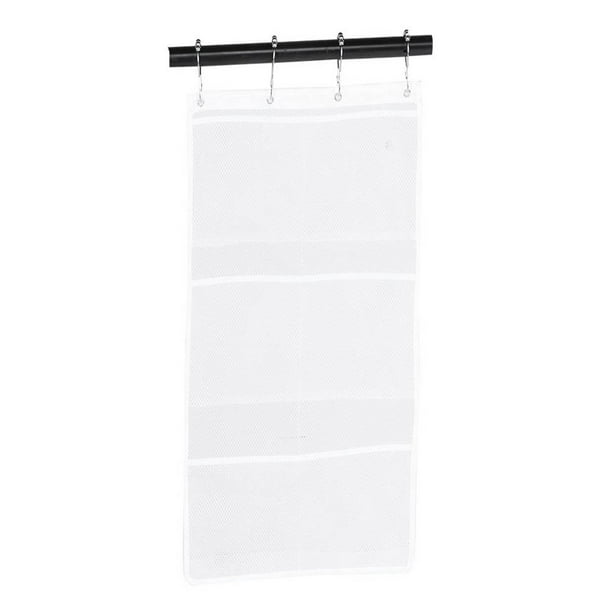 Soporte para baño, bolsa de almacenamiento para baño sobre la puerta con ganchos, bolsa de almacenamiento para baño, integración perfecta