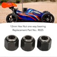 thumbnail image 3 of 3 Pcs Écrou Hexagonal RC 12 mm Roulement à Sens Unique R025 Compatible pour Moteurs VX 16 18 SH 21 Pcs pour HSP RedCat 1/10 RC Voiture, 3 of 5