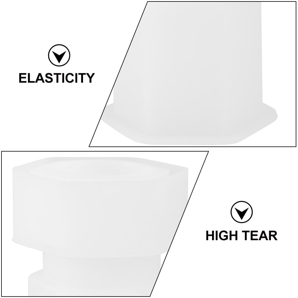 HOOWIFFY White Silicone Mould for DIY Resin Projects Smooth Surfaces 2Sets