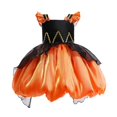 thumbnail image 4 of Likimi Kids Toddler Girls Hallowmas Dress With Mesh Dress Up Color Block Stage Show Halloween For Performance Elegant Cosplay Dresses Size 7-8 Years, 4 of 8