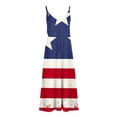 thumbnail image 3 of Robes d'Été Décontractées pour Femmes Sans Manches à Bretelles Imprimé Robe Ample 50 % Coton 45 % Artificiel 5 % Spandex, 3 of 6