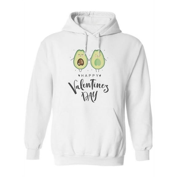 Happy Valentine's Day Avocado  Hoodie Women -Image by Shutterstock, Female Medium