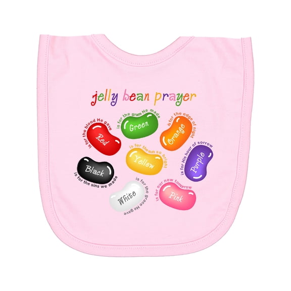 Inktastic Jelly Bean Prayer Newborn Bib