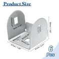 thumbnail image 2 of 6pcs U Bracket for 2.01" Panels, 47x51x49mm Metal U Shaped Fasteners Brackets, 2 of 6