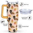 thumbnail image 3 of Gift for Dog Lovers Cute Dog Tumbler for Women - 40oz Dog Tumblers with Handle Straw and Lid Tumbler Cup Travel Coffee Mug, 3 of 7