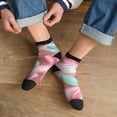 thumbnail image 3 of Pofeuu Pastel Macarons Delight Print 30cm Socks, Adult Running Hiking Socks for Youth and Adult, 3 of 7