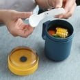 thumbnail image 4 of Plastic Portable Soup Containers Practical Reusable Easy Cleaning Breakfast Cup for Storing Kids Snacks Takeout Leftovers, 4 of 10