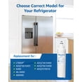 thumbnail image 3 of Maxblue ADQ73613401 Refrigerator Water Filter, Replacement for LG® LT800P®, ADQ73613402, ADQ73613408, ADQ75795104, Kenmore 9490, LSXS26326S, LMXC23746S, WF-LT800P, 469490, LMXC23746D, Pack of 3, 3 of 7