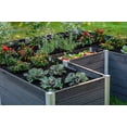thumbnail image 3 of Vita Urbana 6'L x 6'W x 22"H Vinyl Keyhole Composting Garden,Slate Gray, VT17607, 3 of 9
