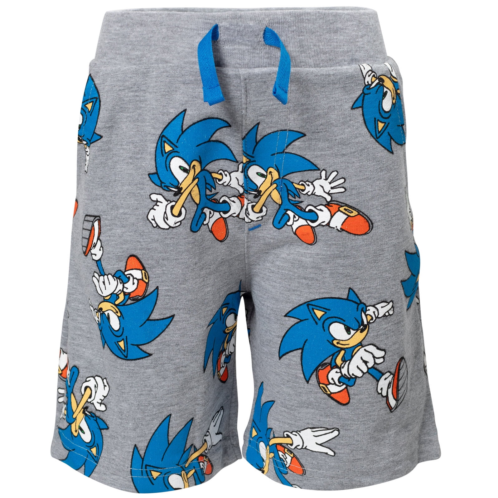 SEGA Sonic The Hedgehog Little Boys T-Shirt and French Terry Shorts Outfit Set Toddler to Big Kid