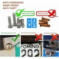 thumbnail image 4 of Aootf Anti Theft License Plate Frame- Tamper Proof Black Aluminum Car Tag Holder, 2 Pack Heavy Duty Universal Cover for Front and Rear, Stainless Steel Lock Security Screws(Self-Tapping), Nuts, Caps, 4 of 10