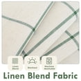 thumbnail image 3 of DriftAway 2 Panels 100% Blackout Windowpane Plaid Linen Curtains Double Layer Drapes for Bedroom 90 Inches Long Farmhouse Thermal Insulated 3.25 Inch Rod Pocket Back Tab for Living Room Loden Green, 3 of 8