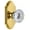 Polished Brass, variant on Grandeur Arcfon_Psg_234 Arc Solid Brass Rose Passage Door Knob Set - Brass