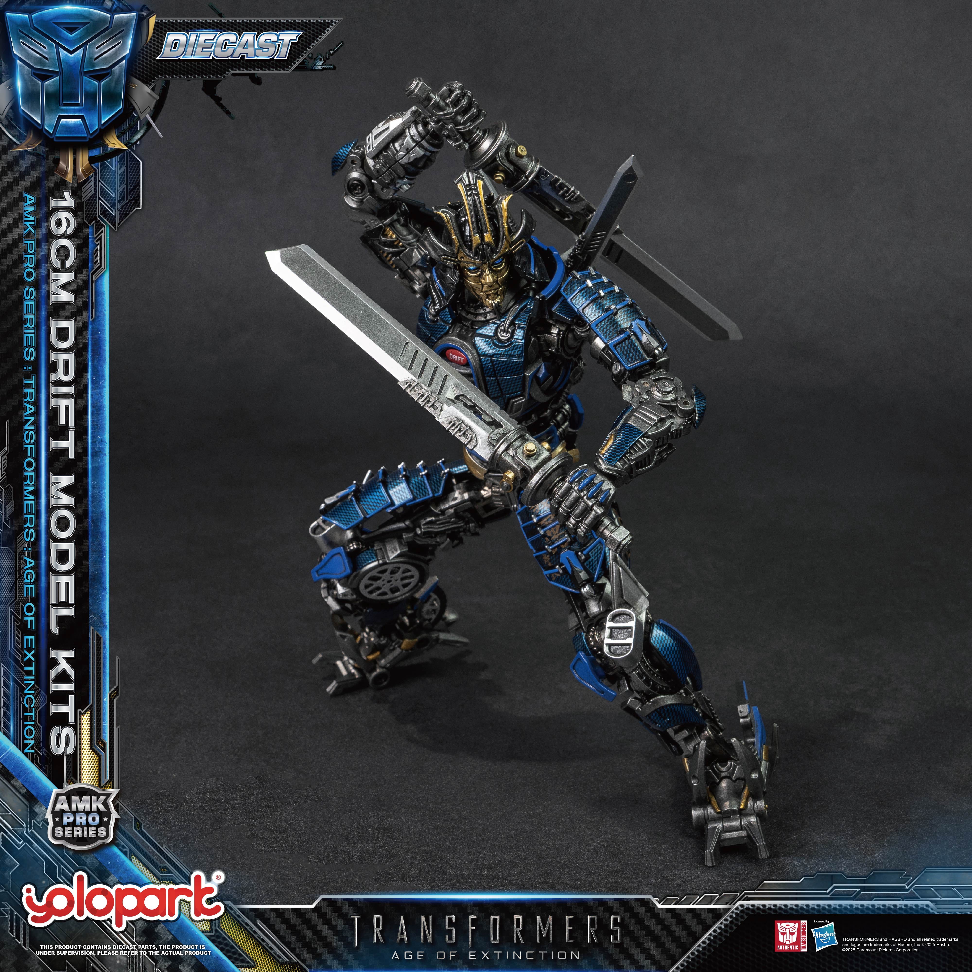 YOLOPARK Drif Transformers Toys, Transformers: Age of Extinction - Drif Action Figure, 6.29", Gift for Transformers Fan Non-transforming