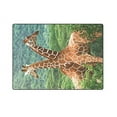 thumbnail image 3 of CADecor Green Hills and Giraffes Fleece Blankets Bed Throws 58x80 Inches, 3 of 3