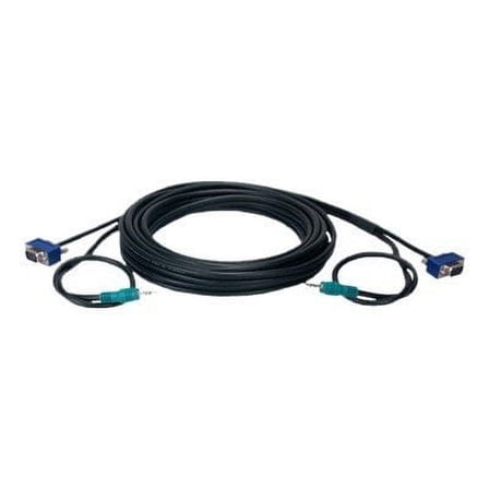 Qvs 35' High Performance Ultrathin Vga/Qxga Hdtv/Hd15 Cable With Audio