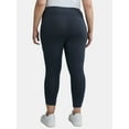 thumbnail image 4 of Terra & Sky Women's Plus High Rise Capri Leggings with Cellphone Pockets, 2-Pack, 4 of 7