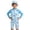 Sky Blue-E, variant on ibiyuan Baby Swimsuit Boy 6 Months Boys Swimsuit With Hood Cartoon Pattern Sun Swimwear For Kids Children Beach Pool,4-5Years