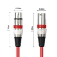 thumbnail image 3 of Cable de micrófono XLR Yumiwoow XLR macho a hembra de 2 m, paquete de 6, 3 of 9
