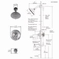 thumbnail image 6 of Wowow Single Handle 5-Spray Tub and Shower Faucet 1.8 GPM with High Pressure Showerhead in Brushed Nickel Valve Included, 6 of 8