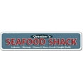 thumbnail image 2 of Seafood Restaurant Novelty Sign, Metal Wall Decor - 4x18 inches, 2 of 4