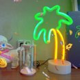 thumbnail image 2 of Neon Signs, Coconut Palm Tree LED Neon Light Sign with Holder Base, Neon Night Lamp For Family Party Supplies Wedding Bedside Table Decorations, Seasonal Bedroom Home Decor Children Kids Gifts, 2 of 8