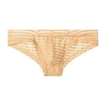 thumbnail image 2 of EchfiProm Underwear for Men Briefs Mesh See Through Beige M Underpants, 2 of 2