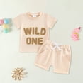 thumbnail image 2 of 18 Months Girl Clothes Toddler Baby Girls Clothes Outfits T-shirt + Casual Shorts Pants Cute Summer,Beige, 2 of 6
