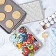 thumbnail image 5 of Yayeee Pot Holders Kitchen Heat Resistant with Pocket 7"x9.8" Cotton Oven Cooking Hot Pads, Blue Floral Tomatoes, 5 of 7