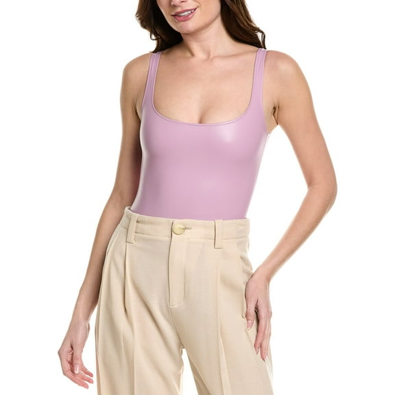 susana monaco womens  Low Back Tank Bodysuit, xs, Pink