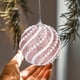 thumbnail image 1 of Pack de 2 Adornos Navideños para Árbol | Bolas Colgantes de 8 Cm con Nieve y Cuentas | Decoraciones de Plástico En Dorado, Blanco, Rosa y Azul | Decoración Festiva para Las Fiestas, 1 of 6