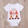 thumbnail image 2 of Body De Bebé Canastilla Onesies Para Niños Pequeños Niñas Verano Pascua Dibujos Animados Impreso Mono Blanco Mameluco Ropa Para Niños Rojo Odeerbi LM103-4981, 2 of 6