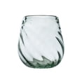 thumbnail image 2 of 10 Strawberry Street Optic Swirl Stemless Wine Handblown Mexican Glass, Set of 6, 2 of 5