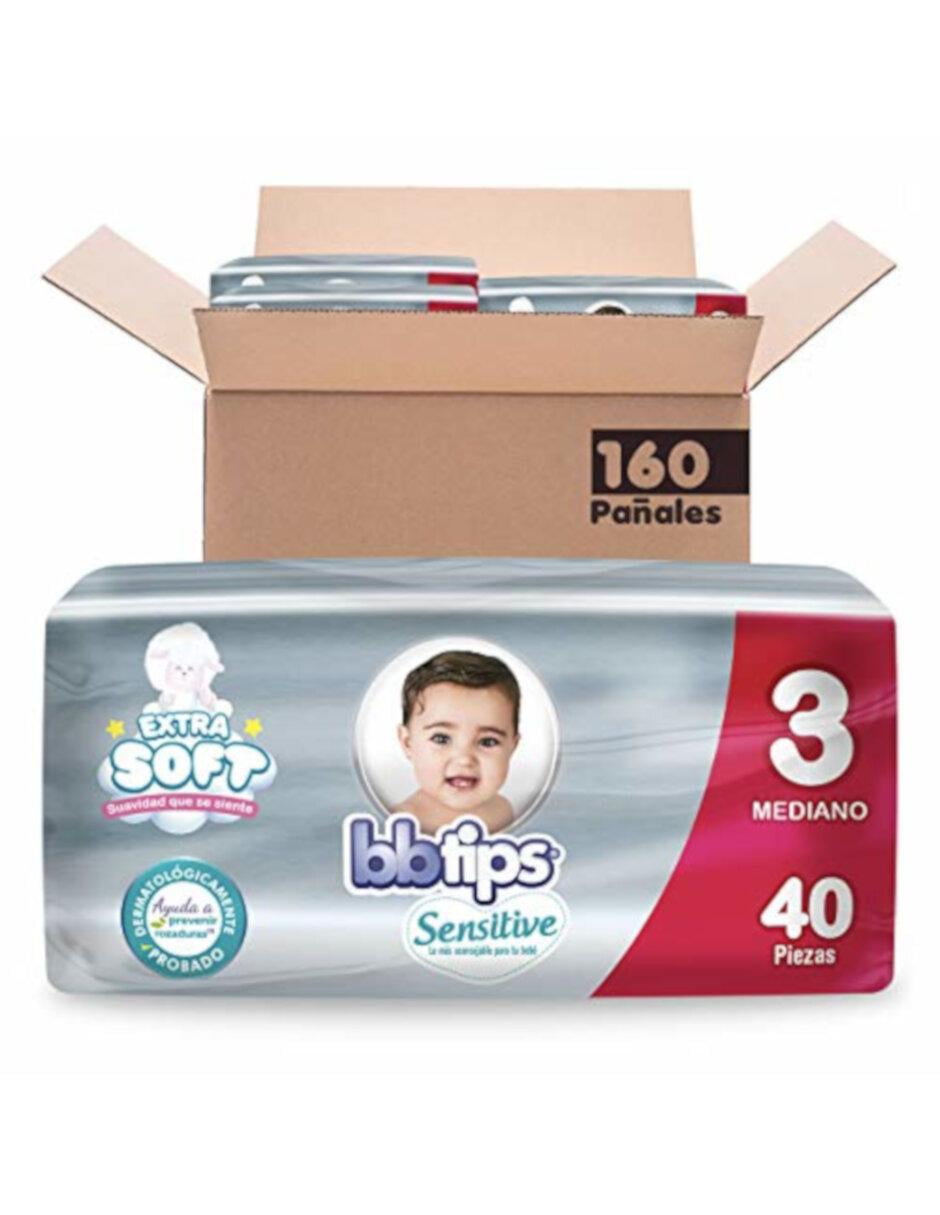 Pack de 4 Pañal BBTips Etapa 3 de 40 pañales bbtips Etapa 3 de 40 ...