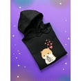 thumbnail image 3 of Cute Hamster With Hearts Hoodie Women -SPIdeals Designs, Female 5X-Large, 3 of 4