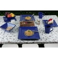 thumbnail image 5 of 16 Piece Square Beaded Stoneware Set by Lorren Home Trends, Blue, 5 of 5